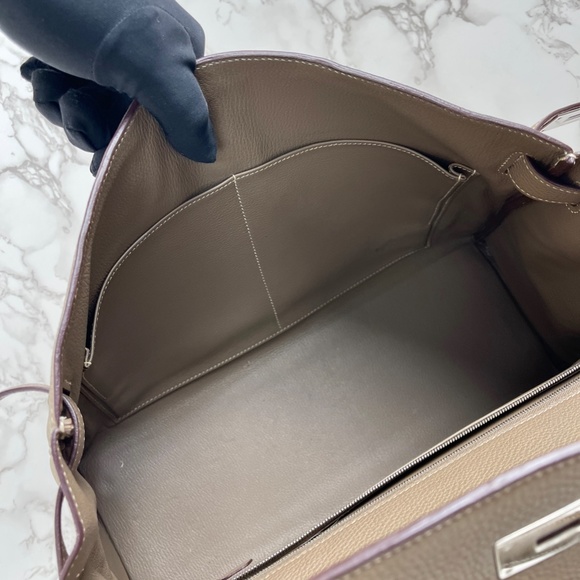 ❌❌❌ SOLD! ❌❌❌ Hermès Etoupe Togo Retourne Kelly 40 - Picture 13 of 16